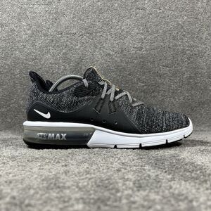 Nike Air Max Sequent 3 921694-011 Mens Size 10.5 Black Running Shoes Used
